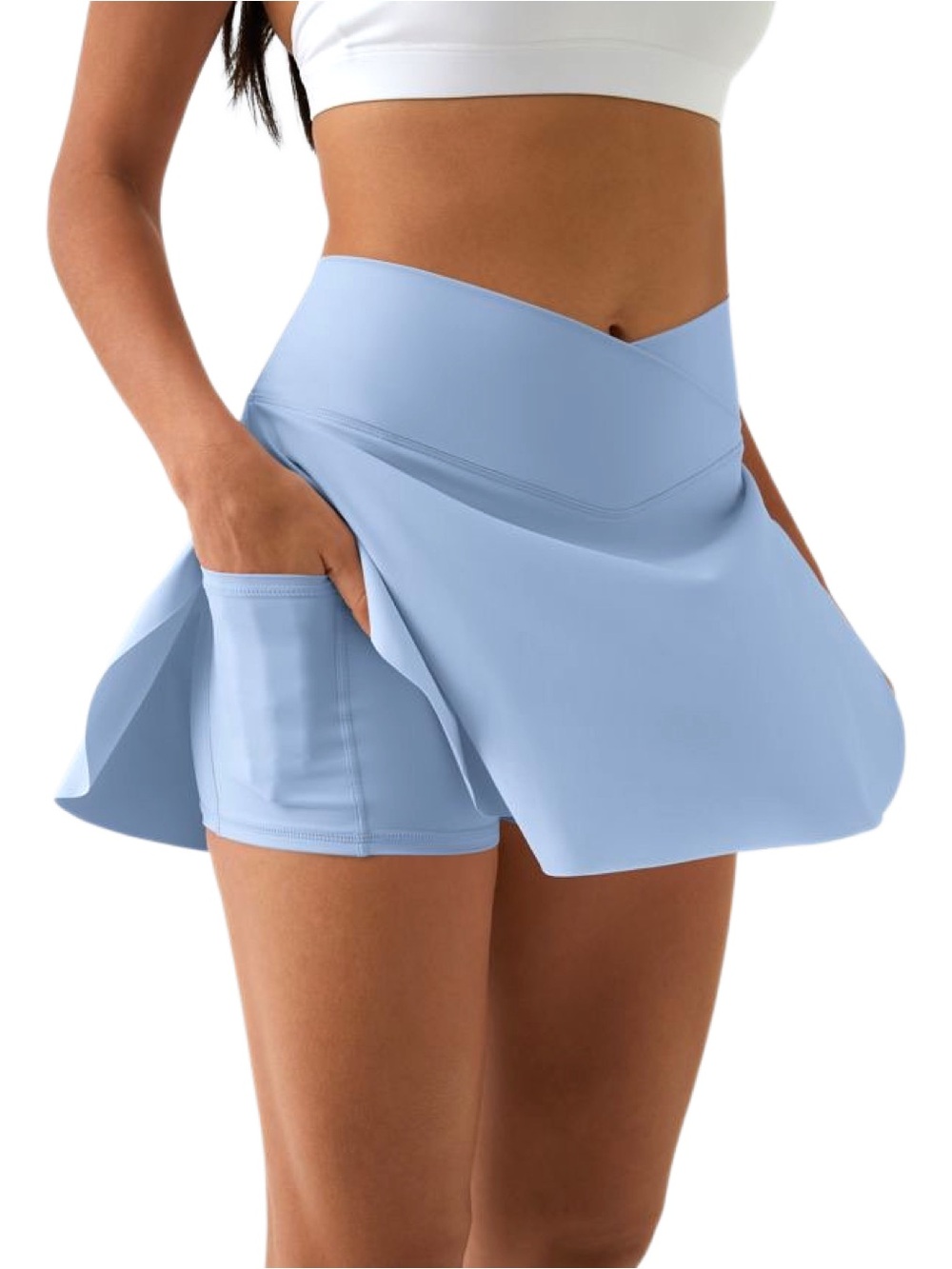 NWT* HALARA SoftlyZero™ Airy Crossover Pocket 2-in-1‎ Cool Touch Tennis Skort
